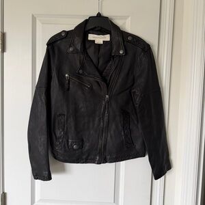 Treasure & Bond Black Leather Jacket
